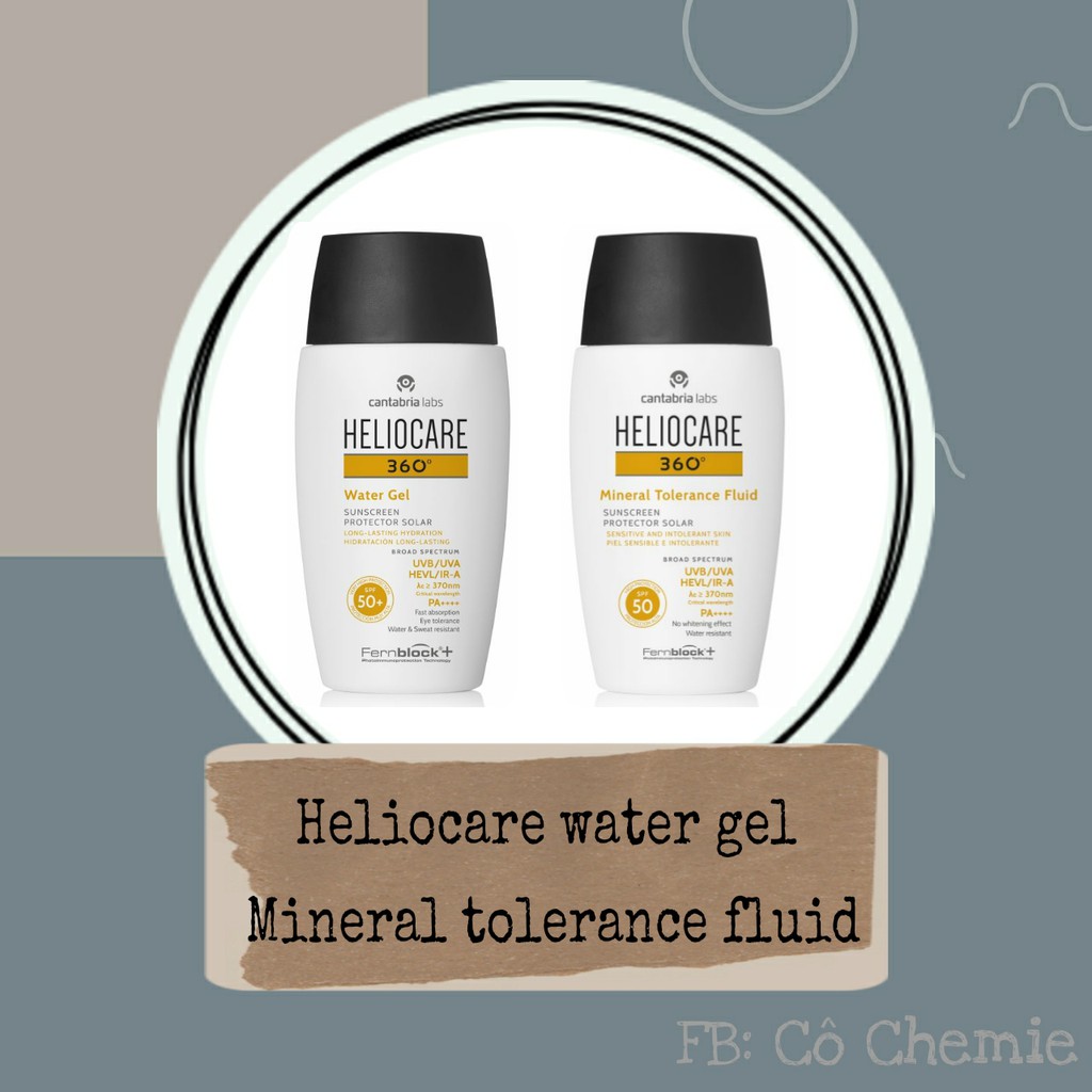Kem chống nắng Heliocare 360 water gel,  mineral tolerance fluid | BigBuy360 - bigbuy360.vn