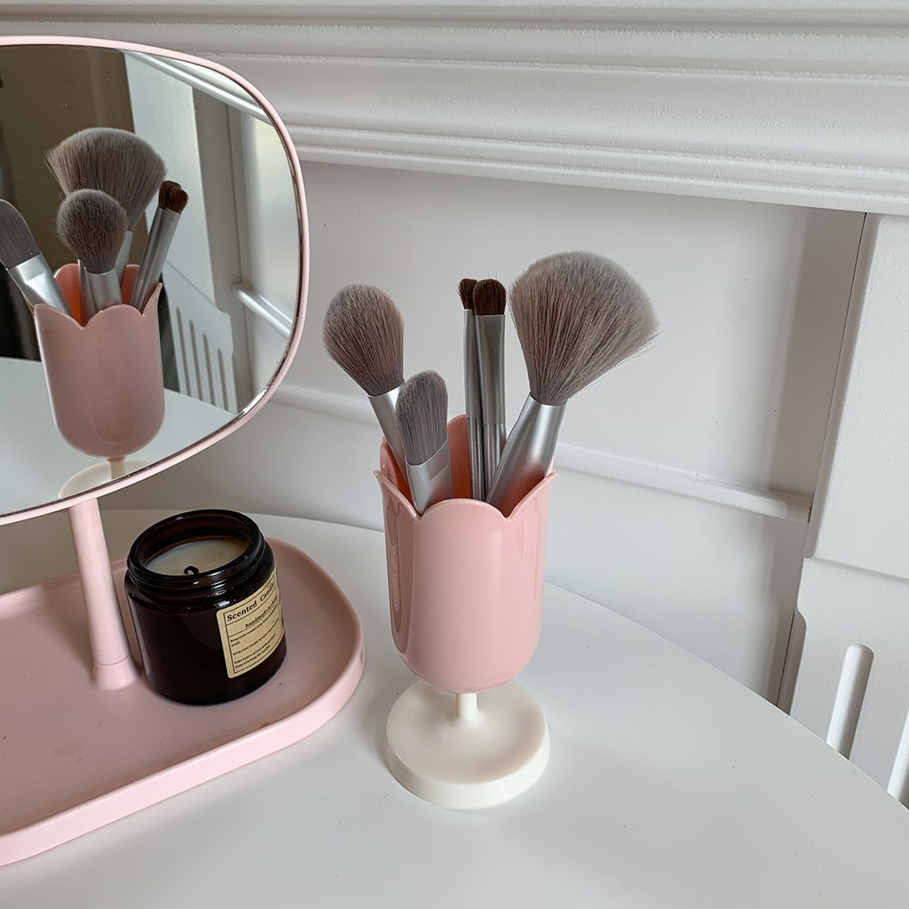 Hộp đựng bút/ đồ trang điểm đa năng hình hoa tulip