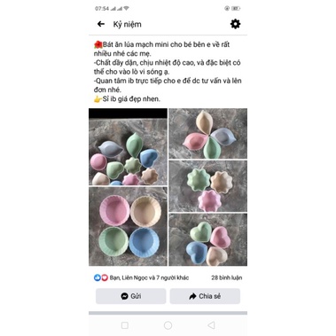 Bát ăn lúa mạch mini