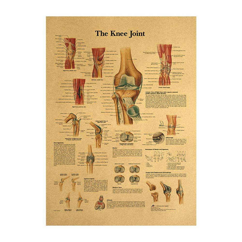 LAKAMIER Tranh Treo Tường Hình Cấu Trúc Con Người Theo Phong Cách Retro