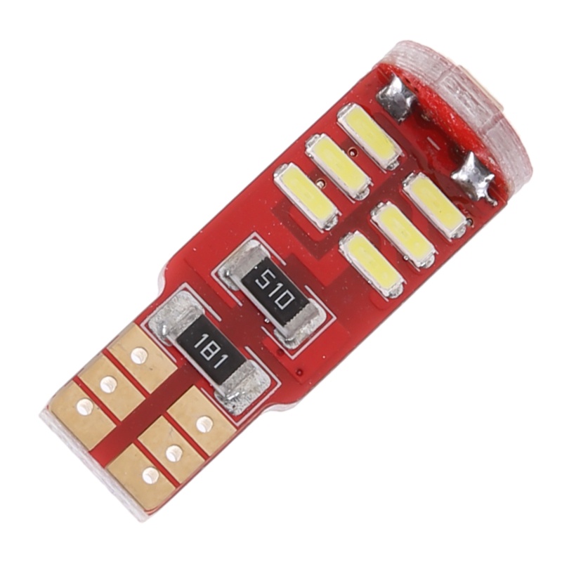Bóng Đèn LED 15-SMD T10 W5W LED 5W5 4014 Ánh Sáng Trắng Chất Lượng Cao