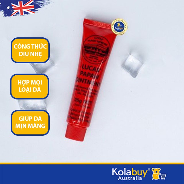 Kem dưỡng da đa năng của Úc Lucas Papaw Ointment 25g | BigBuy360 - bigbuy360.vn