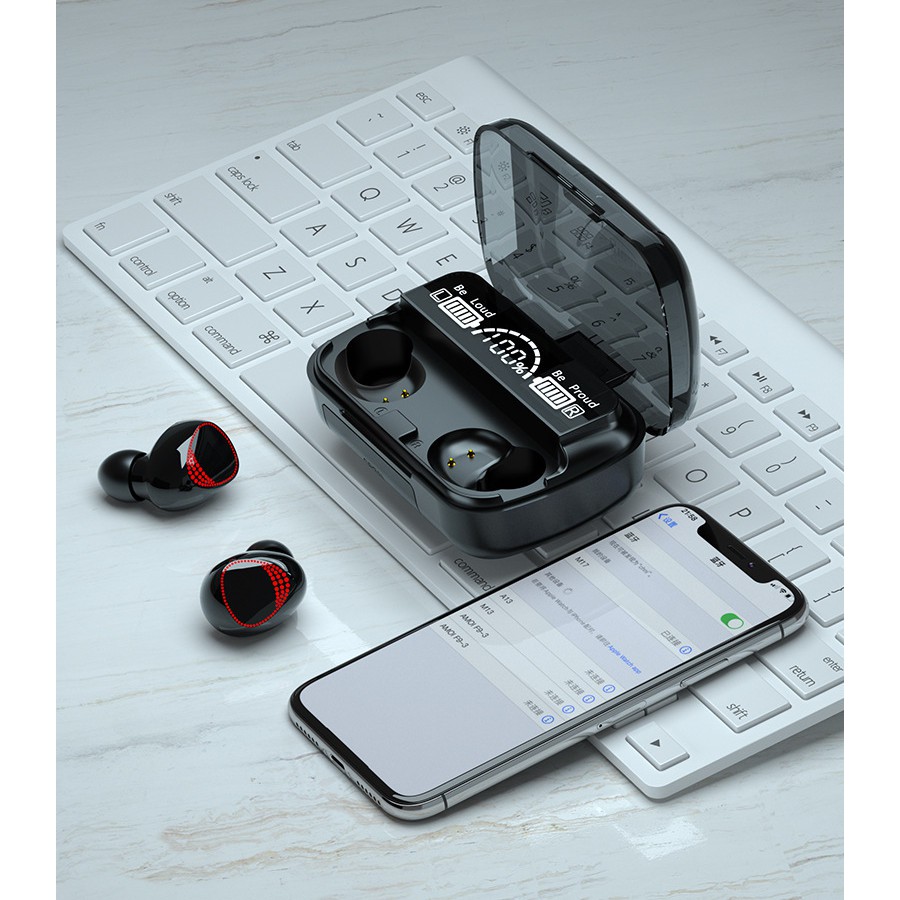 Tai Nghe Bluetooth M10 Nút Cảm Ứng Bản Pro Nâng Cấp Âm Thanh Đỉnh Cao Pin 3500mah Hỗ Trợ Mọi Dòng Máy