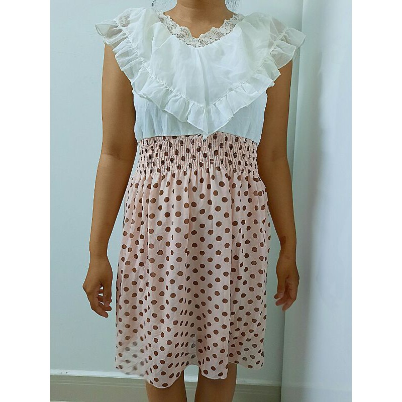 Đầm bèo chấm bi-second hand