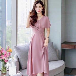 Đầm xòe bèo ngực cánh tiên