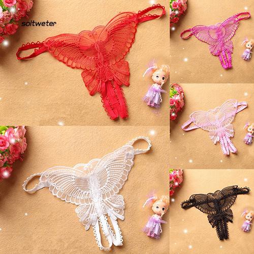 Quần lót lọt khe nữ dạng dây thiết kế hình bướm quyến rũ thời trang