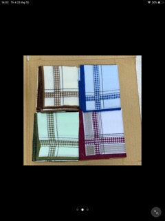 1Lốc/12 khăn mùi xoa nam