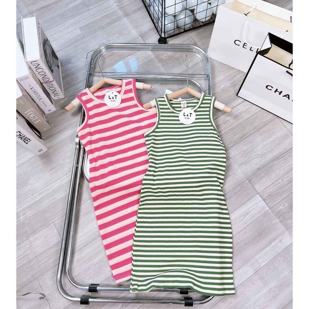 VÁY BODY SÁT NÁCH KẺ ĐEN CỰC TRENDY CHO BÉ TONYMEDIA