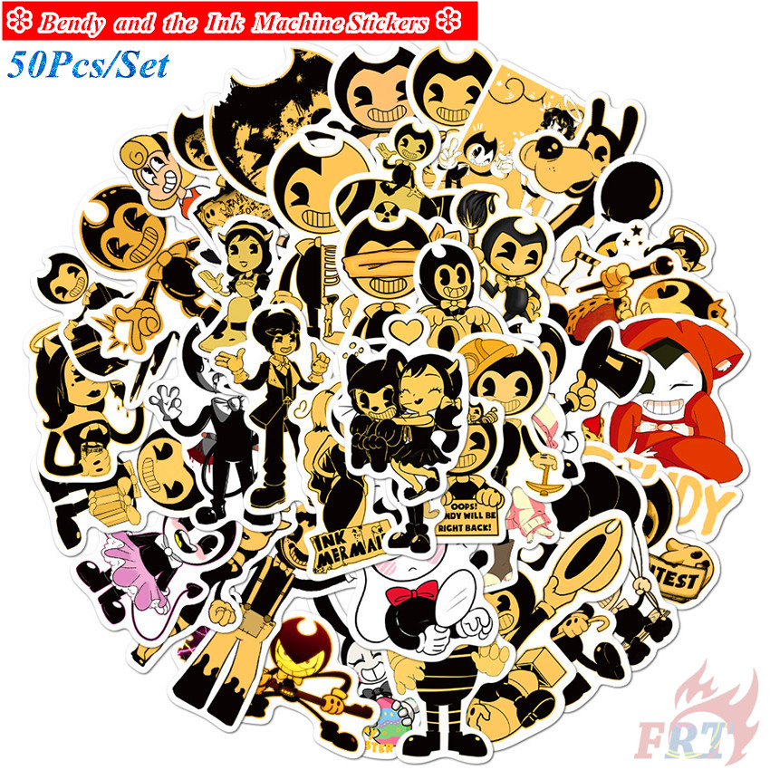 ❉ Bendy and the Ink Machine - Series 01 Games Stickers ❉ 50Pcs/Set DIY Fashion Luggage Laptop Skateboard Decals Doodle Stickers