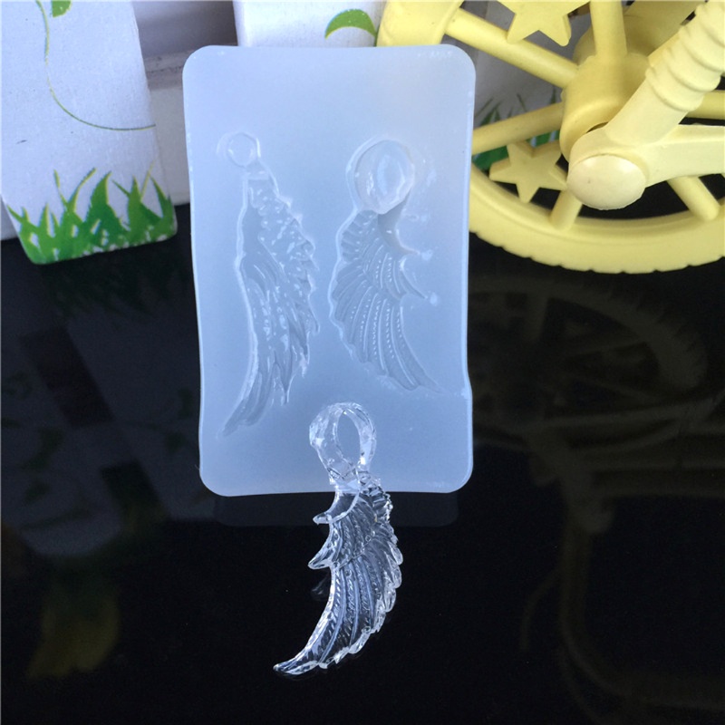 Sa Khuôn Silicone Làm Mặt Dây Chuyền Hình Đôi Cánh