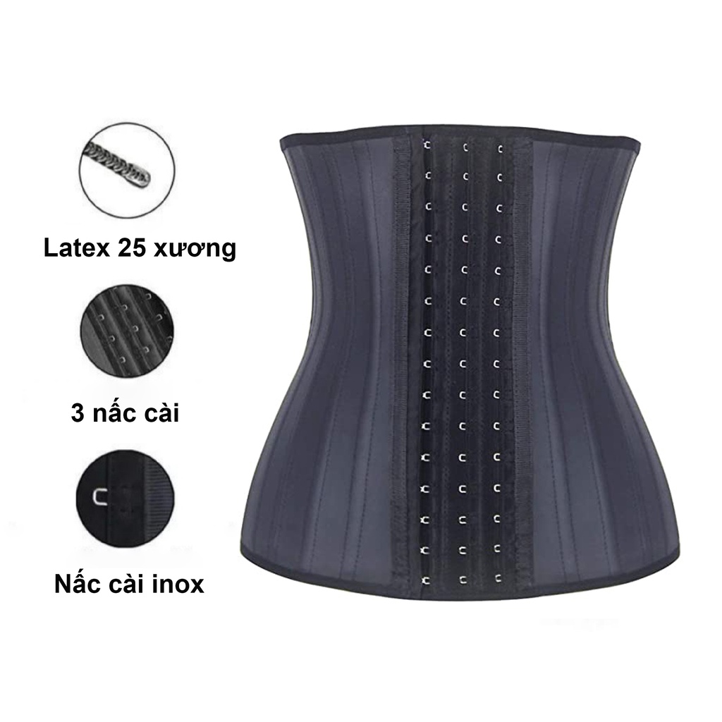 Đai nịt bụng Latex 25 xương định hình eo chính hãng nhập khẩu Hy Lạp