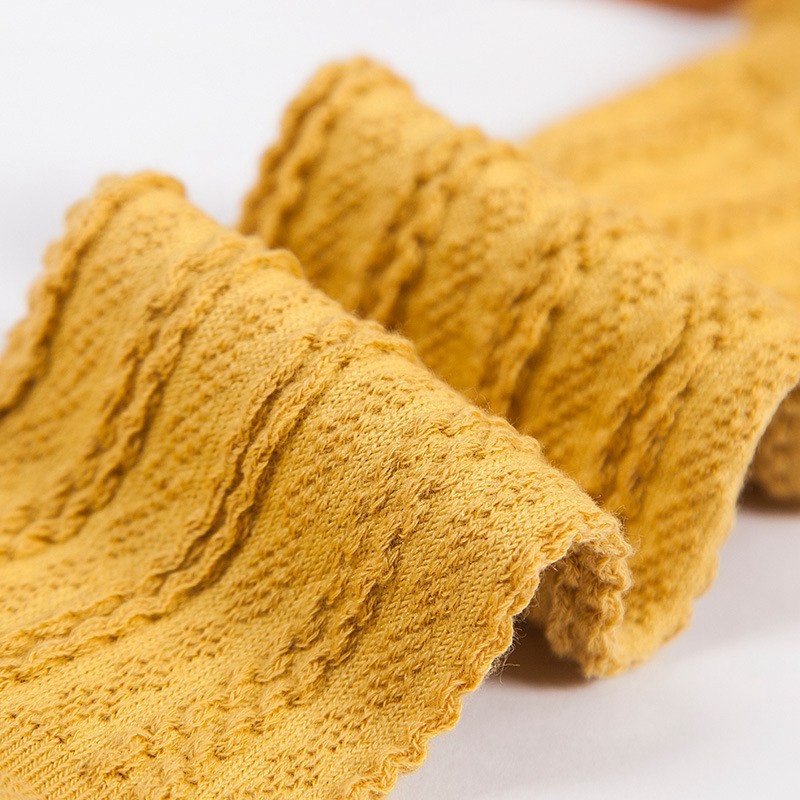 Đôi tất chân cotton thoáng mát màu trơn ngọt ngào dễ thương cho bé gái