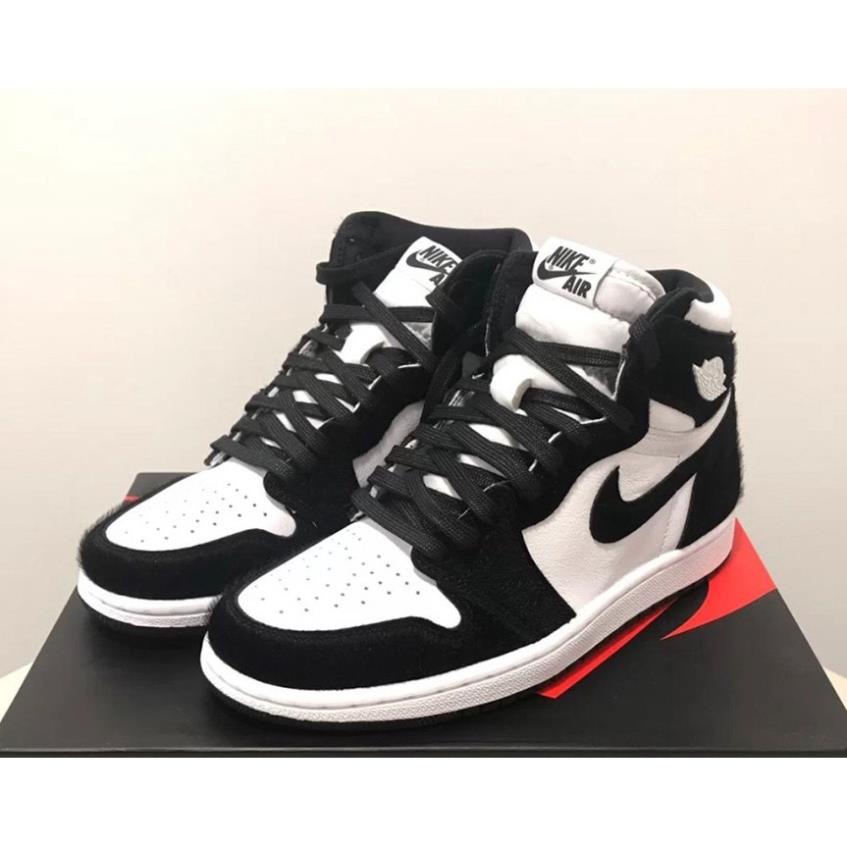 Giày thể thao Jd1 cao cổ đen trắng, Giày Jordan Panda cổ cao nam nữ - Hàng chuẩn Full Box Bill