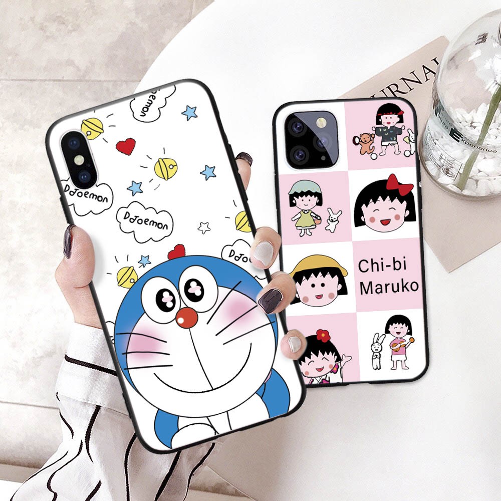 Ốp lưng cứng in hình Doraemon maruko cho iphone 6 s plus 7 8 plus Xr X s max 11 11 pro max 12 mini 12 pro max se2