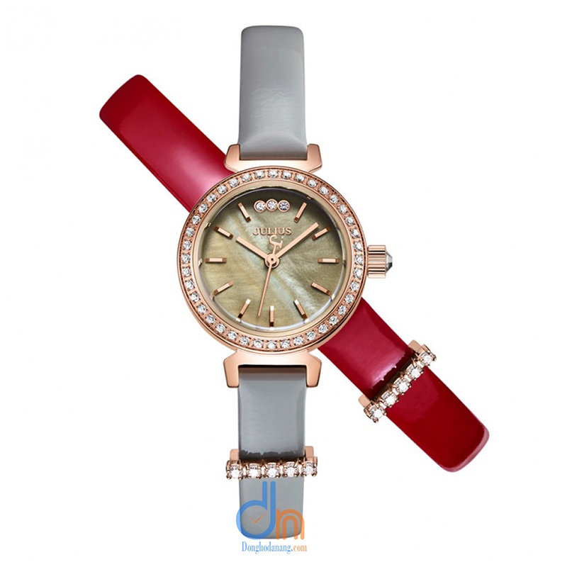 Đồng hồ nữ Julius Star Hàn Quốc chính hãng JS-012, dây da