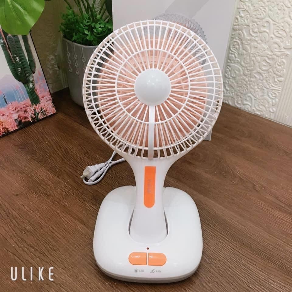 Quạt tích điện Mini ông tây để bàn F0166 sử dụng pin sạc USB tiện dụng