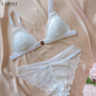 [HÀNG CAO CẤP] Áo lót không gọng Bralette cài trước sexy (Bralette ren) + quần lót ren thiết kế - MS 561