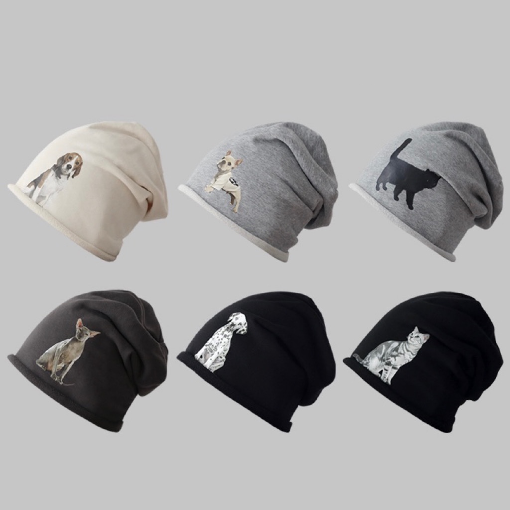 Mũ len MG STUDIO in hình thú cưng 6 màu
