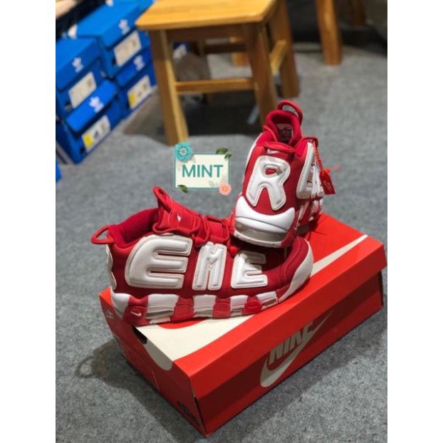 [FreeShip] [Xả Giá Sốc]. ( SALE SỐC - Video ) Giày Sneaker Uptempo Supreme Red uy tín : -vn11