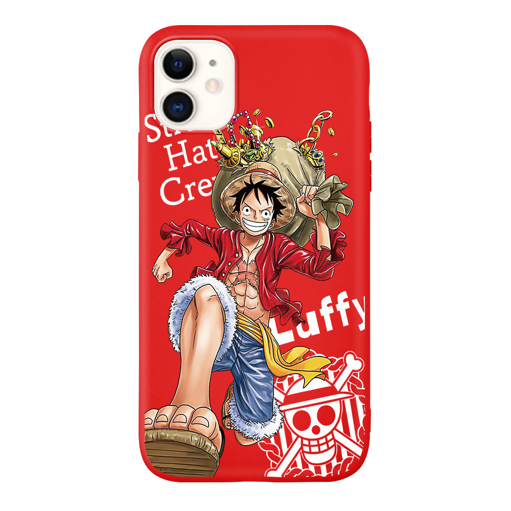 Ốp điện thoại mềm hình LUFFY One Piece cho IPhone 6 6s 7 8 6plus 8plus 7plus X XS XR XSMAX 11 11proMax