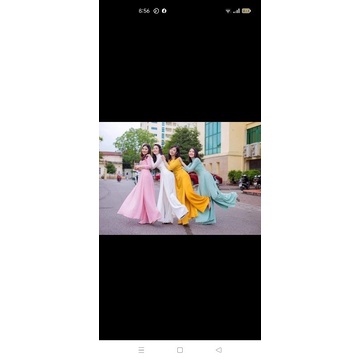 Áo dài trơn cao câp