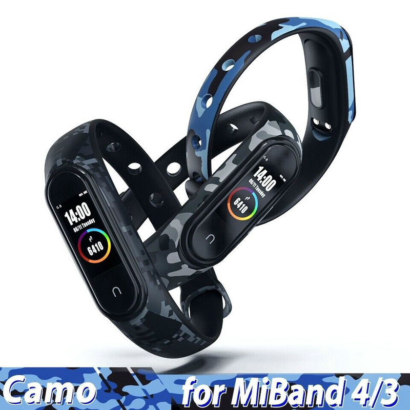 Dây đeo tay bằng silicon thay thế cho đồng hồ cho Xiaomi MI Band 4 3