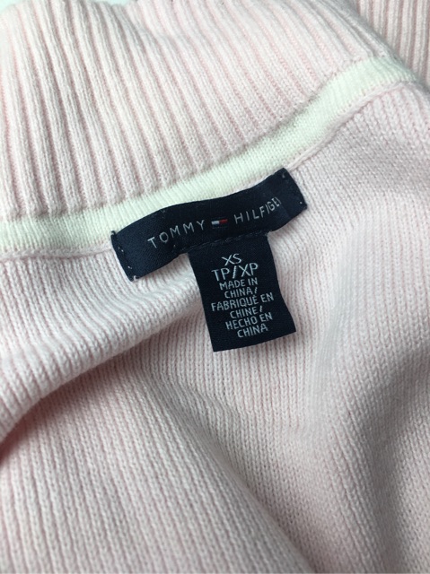 Áo len cổ lọ khoá kéo Tommy Hilfiger auth size XS-USED