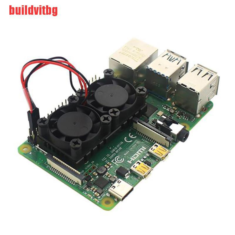 Mô Đun Quạt Tản Nhiệt Cpu Đôi Cho Raspberry Pi 4 Gvq