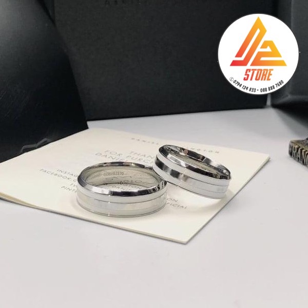 Nhẫn DW v2 Emalie - Nhẫn cặp đôi thời trang Titanium 316L thép không gỉ [Bảo Hành 5 năm]