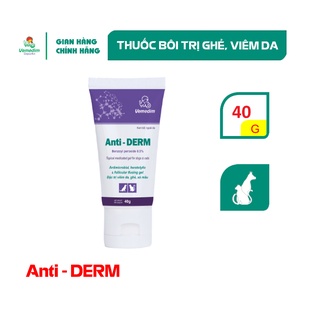 Vemedim Anti-Derm thuốc bôi trị ghẻ, viêm da, xà mâu cho chó, mèo, tuýp 40g