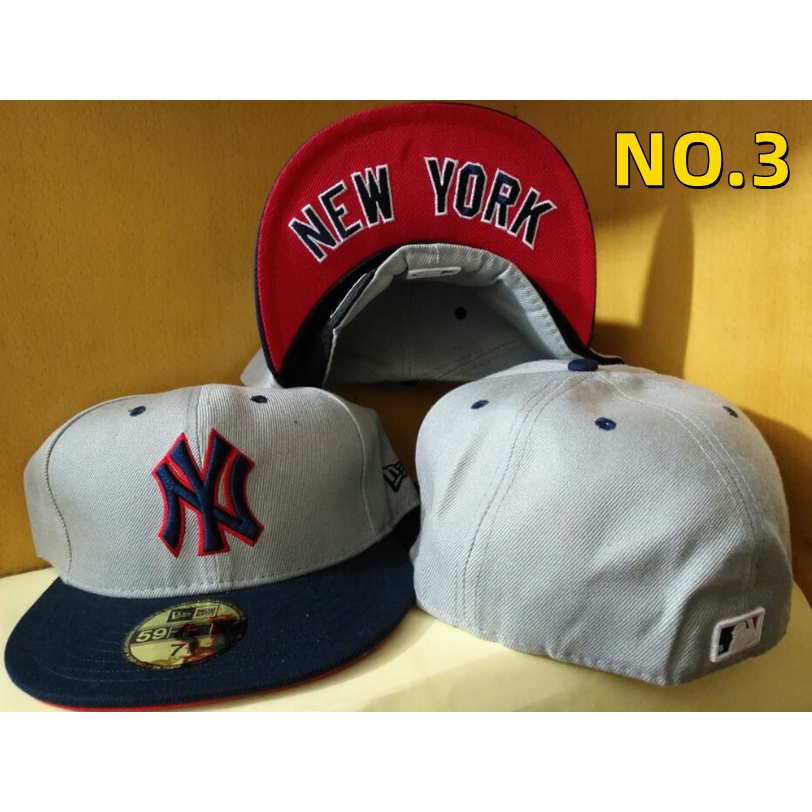 Mũ Lưỡi Trai Phẳng Mẫu MLB 59 Fifty New York Yankees Cổ Điển 6 Kiểu Dáng Co Giãn Cho Nam Và Nữ