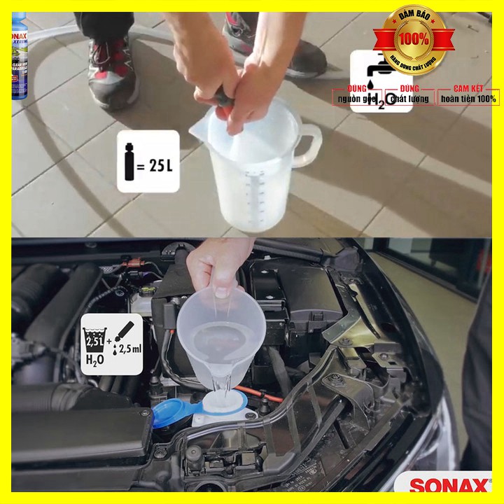 Nước rửa kính làm sạch và làm trong kính thương hiệu Sonax của Đức - 271141 Dung tích 250 ml