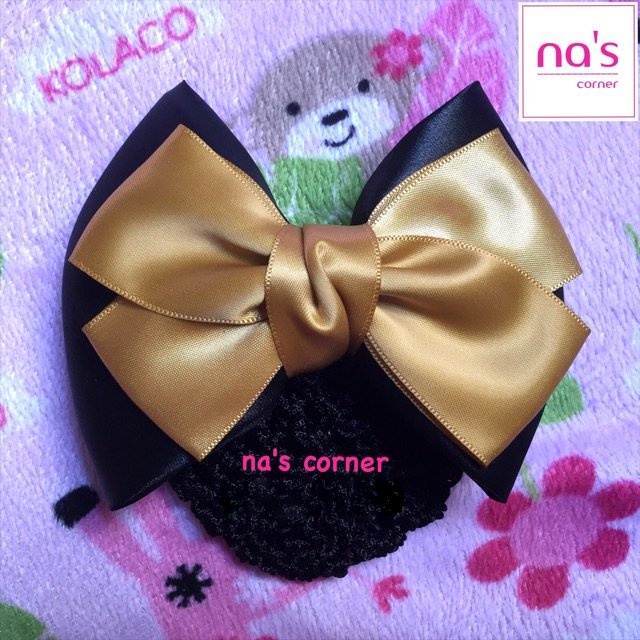 Kẹp lưới bới tóc búi tóc hoạ tiết cao cấp (15)