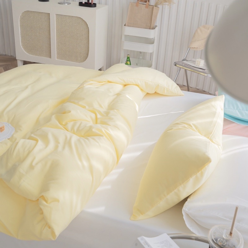 Bộ chăn ga gối Cotton TC caro mix MÂY BEDDING đủ màu đủ kích thước nệm 1m2 1m4 1m6 1m8 2m