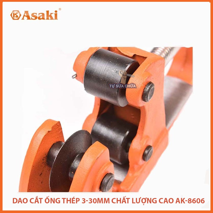 Dao cắt ống ASAKI AK-8606 3-30mm chuyên cắt ống đồng, ống nhôm, ống thép, kim loại mỏng siêu sắc, chất lượng cao