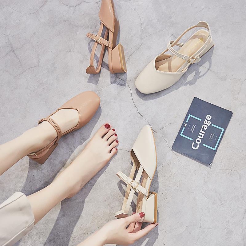 Giày Sandal Đế Dày Phong Cách Mới Mùa Hè 2021 Dễ Phối Đồ Cho Nữ