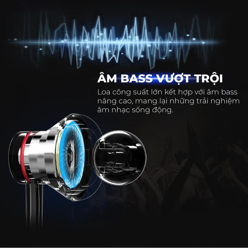 Tai nghe Bluetooth Tronsmart Encore S2 Plus Chống nước IPX5 Khử tiếng ồn - Hàng chính hãng