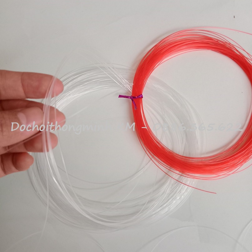 Dây cước chun, dây thủy tinh hình tròn co dãn xâu hạt xâu vòng đan vòng, dụng cụ đồ handmade
