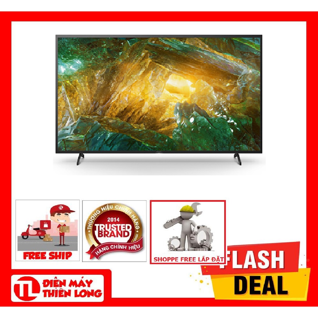 49X8050H - MIỄN PHÍ CÔNG LẮP ĐẶT - Android Tivi Sony 4K 49 Inch KD-49X8050H