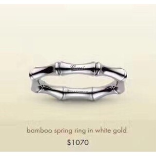 Gucci bamboo ring 925 sterling silver size 678
