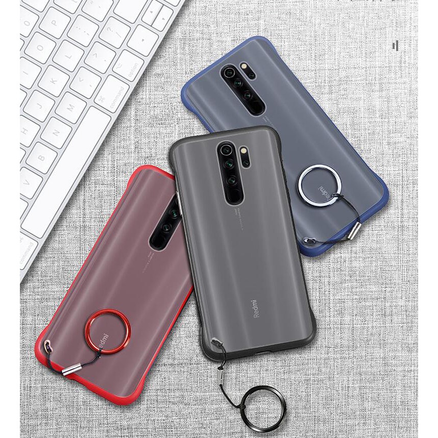 Ốp điện thoại silicone mềm + nhựa cứng chống rơi cho Xiaomi Redmi Note 8 Pro