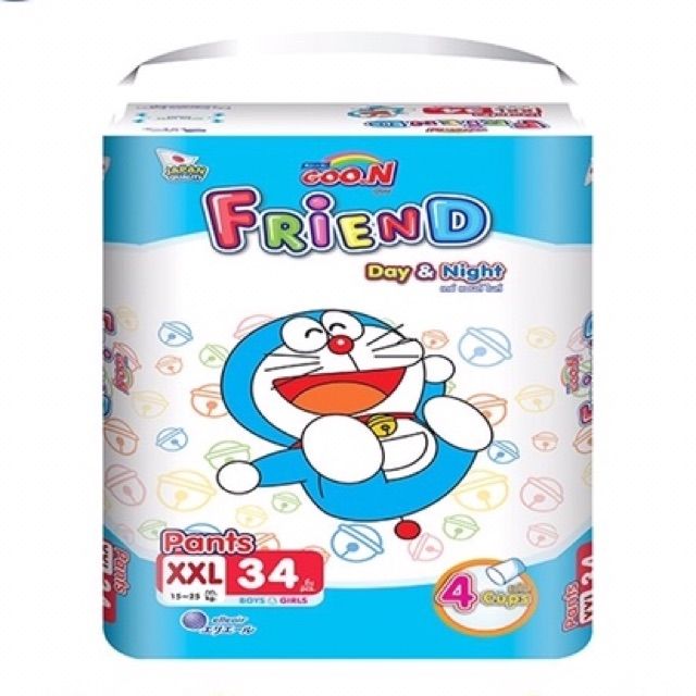 (MẪU MỚI) Bỉm Goon Friend (cắt tem) tã quần L46+5, M54+5