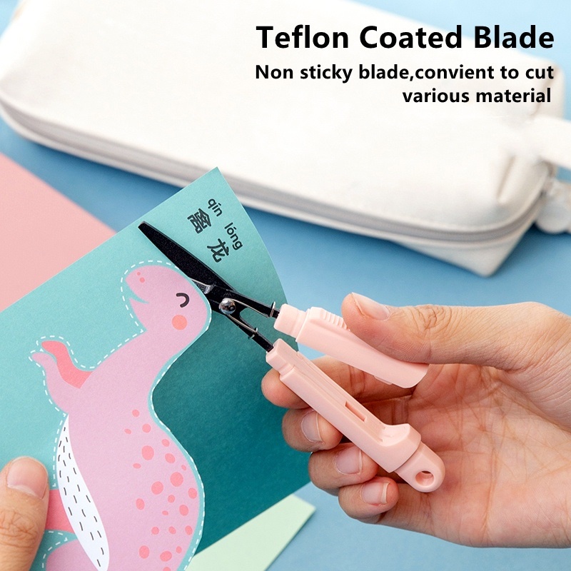 105mm Deli Handy Scissors - With Safety Lock, Small Portable Thích hợp cho trẻ em học tập Đồ dùng văn phòng