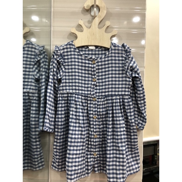 Đầm caro bé gái HM uk