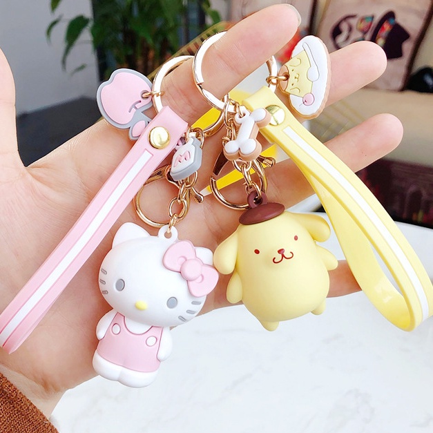 Móc Khóa Hello Kitty Kuromi MY Melody Dễ Thương