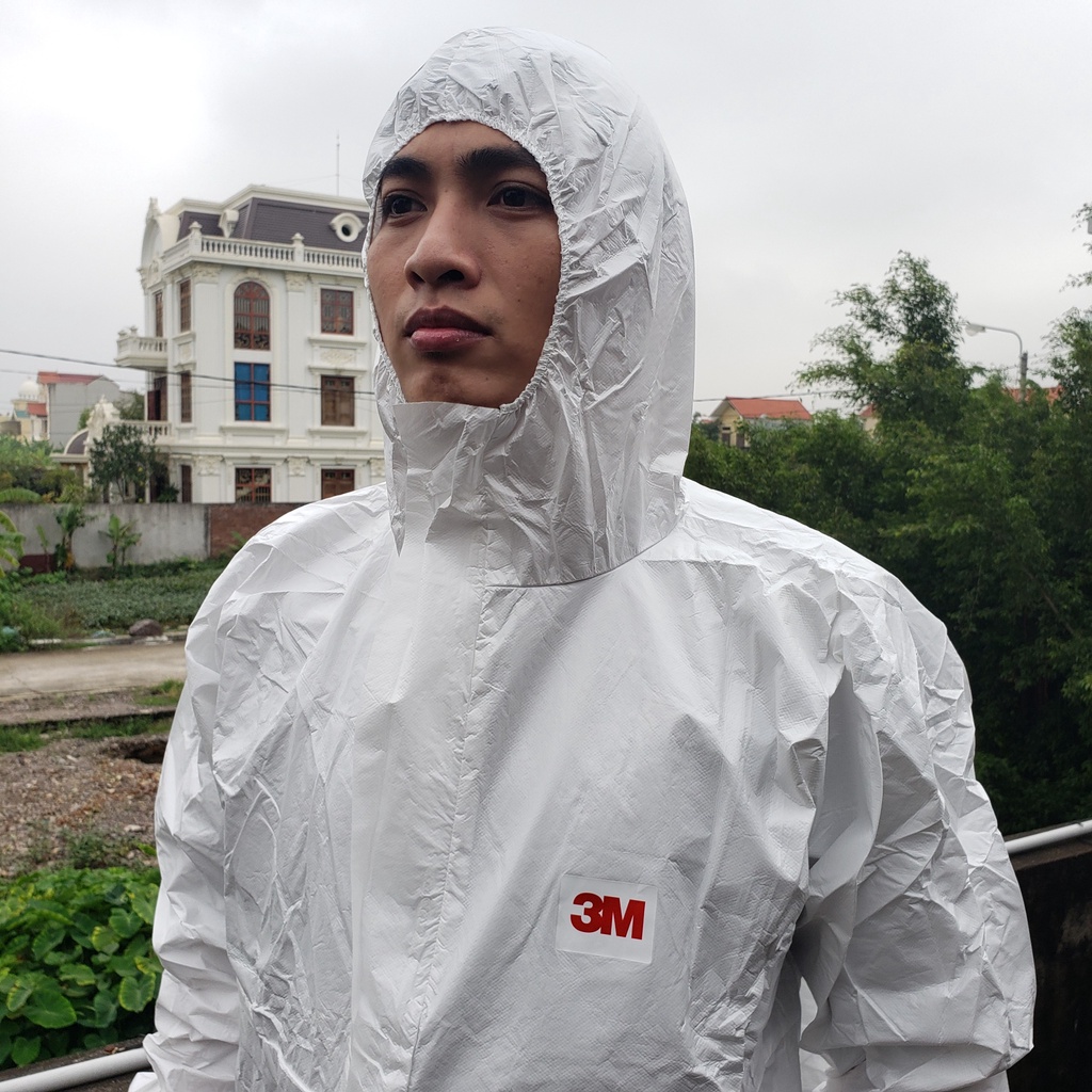 Quần Áo Bảo Hộ 3M 4510 Phòng Dịch, Phun Thuốc Trừ Sâu, Hóa Chất, Bảo Hộ Đi Máy Bay