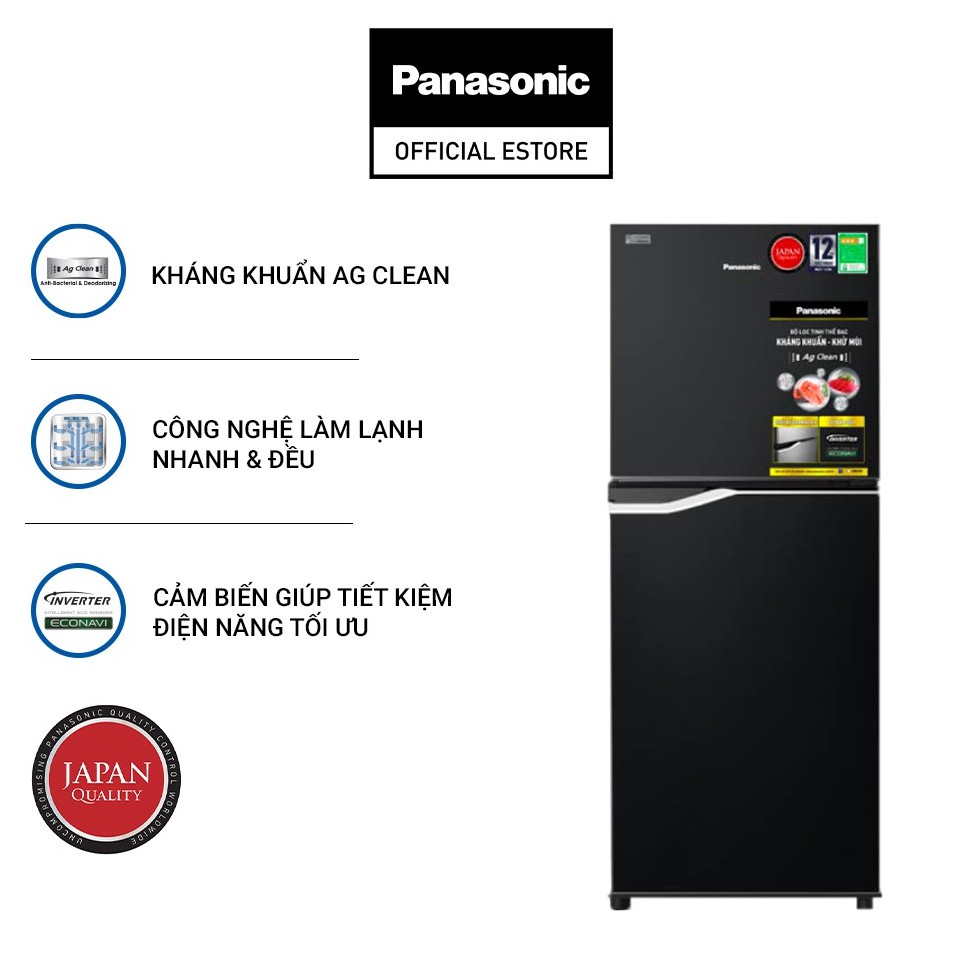 Tủ Lạnh Panasonic 167L Inverter NR-BA189PKVN - Kháng khuẩn AG Clean - Bảo hành 2 năm