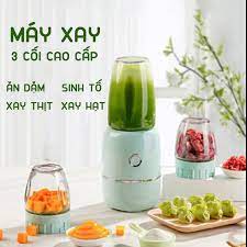 Máy xay cao cấp nội địa Trung 3 cối 6 lưỡi hot hit- Máy xay chế biến thức ăn cho mẹ&bé