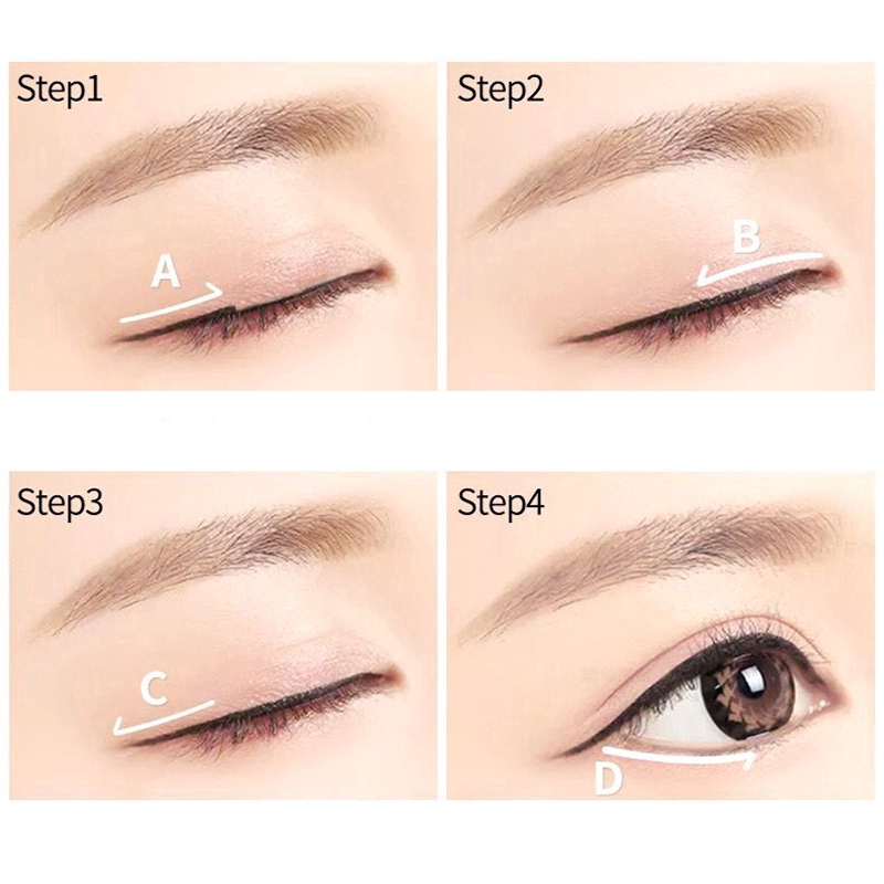 [Hàng mới về] Bút kẻ mắt màu đen dạng lỏng khô nhanh chống nước dùng trang điểm chuyên nghiệp