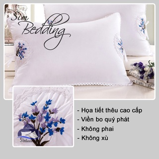 Combo 2 ruột gối thơm lavender, ruột gối hơi cao cấp kháng khuẩn mềm mại 45x65 cm thơm nhẹ nhàng nâng niu giấc ngủ.